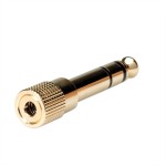 roline 11.09.4211 GOLD Stereo Adapter 6,35mm Stecker/3,5mm Buchse 