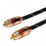 roline 11.09.4251 GOLD Cinch-Verbindungskabel simplex Stecker/Stecker Rot 5 Meter 