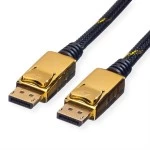 roline 11.88.5644 GOLD DisplayPort Kabel DP Stecker/Stecker Retail Blister 1 Meter 