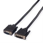 Value 11.99.5430 DVI-VGA Kabel DVI (12+5) Stecker/VGA Stecker 3 Meter 
