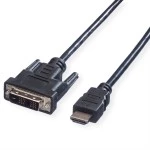Value 11.99.5522 Kabel DVI (18+1) Stecker/HDMI Stecker schwarz 2 Meter 