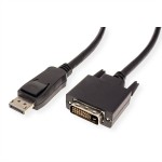Value 11.99.5610 DisplayPort Kabel DP Stecker/DVI-D Stecker schwarz 2 Meter 