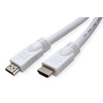 Value 11.99.5715 HDMI High Speed Kabel mit Ethernet weiß 15 Meter 