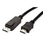 Value 11.99.5781 DisplayPort Kabel DP/HDTV Stecker/Stecker schwarz 2 Meter 