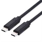 Value 11.99.8308 USB 2.0 Kabel C-C Stecker/Stecker 100W schwarz 1 Meter 