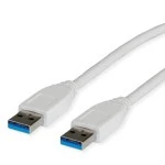 Value 11.99.8975 USB 3.2 Gen 1 Kabel Typ A-A weiß 1,8 Meter 