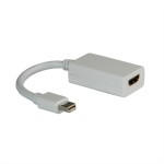 roline 12.03.3129 Mini DisplayPort-HDMI Adapter Mini DP Stecker/HDMI Buchse 