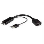 roline 12.03.3147 4K HDMI/DisplayPort-Adapter v1.2 HDMI Stecker/DP Buchse Aktiv 