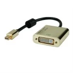 roline 12.88.3176 GOLD 4K MiniDP-DVI Adapter Aktiv v1.2 MiniDP Stecker/DVI Buchse Retail Blist 