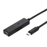 Value 12.99.1112 USB 2.0 Verlängerung aktiv mit Repeater A-C schwarz 10 Meter 