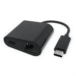 Value 12.99.1118 USB 3.2 Gen 2 Typ C zu Gigabit Ethernet Konverter + 1x PD Port 100W 