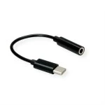 Value 12.99.3214 Adapter USB Typ C/3,5mm Audio Stecker/Buchse 0,13 Meter 