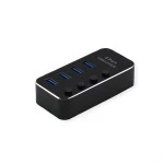 roline 14.02.5056 USB 3.2 Gen 1 Notebook Hub 4 Ports einzeln schaltbar schwarz 