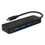 Value 14.99.5039 USB 3.2 Gen 1 Hub 4fach Typ C Anschlusskabel 