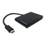 Value 14.99.5041 USB 3.2 Gen 2 Hub 4fach 2x A+ 2x C) Typ C Anschlusskabel 