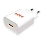 roline 19.11.1061 USB Charger mit Euro-Stecker 1 Port QC3.0 18W 