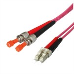 LEONI 21.08.2470 LEONI LWL-Kabel duplex 50/125µm OM4 Suhner LC/Stecker 20 Meter 