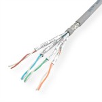 roline 21.15.0004 S/FTP-(PiMF-) Kabel Kat.7 (Class F) Massivdraht AWG23 LSOH 300 Meter 