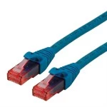 roline 21.15.2944 Patchkabel Kat.6 UTP Component Level LSOH blau 0,3 Meter 