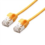 roline 21.15.3324 U/FTP DataCenter Patchkabel Kat.6A (Class EA) LSOH slim gelb 1,5 Meter 
