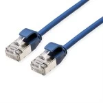 roline 21.15.3340 U/FTP DataCenter Patchkabel Kat.6A (Class EA) LSOH slim blau 0,15 Meter 