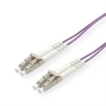 roline 21.15.8750 LWL-Kabel 50/125µm OM4 LC/LC violett 0,5 Meter 