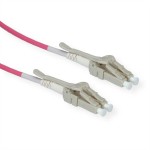 roline 21.15.8873 LWL-Kabel 50/125µm OM4 LC/LC Low-Loss-Stecker violett 3 Meter 