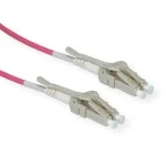 roline 21.15.8876 LWL-Kabel 50/125µm OM4 LC/LC Low-Loss-Stecker violett 7 Meter 