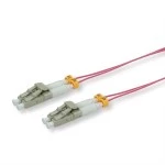 roline 21.15.9265 LWL-Kabel SLIM 50/125µm OM4 LSOH LC/LC violett 10 Meter 