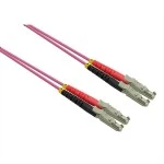 roline 21.15.9491 LWL-Kabel duplex 50/125µm OM4 LSH/LSH LSOH violett 1 Meter 