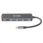D-Link DUB-2333 5-in-1 USB-C Hub mit HDMI/Power Delivery 