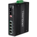 TRENDnet TI-UPG62 TRENDnet 6-Port Gigabit Switch Ultra PoE DIN-Rail Industrial 