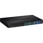 TRENDnet TPE-1620WSF TRENDnet 20-Port POE+ Switch Gigabit Web Smart 2x SFP 16x PoE+ (370W 
