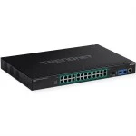 TRENDnet TI-RP262i TRENDnet 26-Port Industrial Rackmount PoE+ Switch Gigabit L2 Managed 