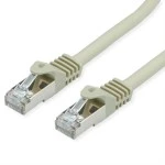 Value 21.99.0850 S/FTP-Kabel Kat.7 mit RJ-45 Steckern (500 MHz / Class EA) grau 0,5 Meter 