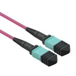 Value 21.99.1101 MPO-Trunk-Kabel 50/125µm OM4 MPO/MPO violett 3 Meter 