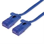 Value 21.99.2050 Patchkabel Kat.6A (Class EA) UTP extra-flach blau 0,5 Meter 