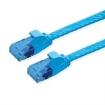 Value 21.99.2051 Patchkabel Kat.6A (Class EA) UTP extra-flach blau 1 Meter 