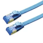 Value 21.99.2150 Patchkabel Kat.6A (Class EA) FTP extra-flach blau 0,5 Meter 