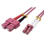 Value 21.99.8762 LWL-Kabel 50/125µm OM4 LC/SC violett 2 Meter 