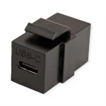 Value 25.99.8210 USB Typ C Keystone Modul schwarz 