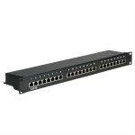 Value 26.99.0328 Kat.5e (Class D) 19 Zoll-Patchpanel 24P geschirmt schwarz 