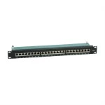 Value 26.99.0353 Kat.6 (Class E) 19 Zoll-Patchpanel 24 P geschirmt schwarz 