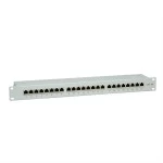 Value 26.99.0361 Kat.6A (Class EA) 19 Zoll-Patchpanel 24 P geschirmt grau 