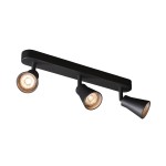 SLV 1000892 AVO, triple, Indoor Wand- und Deckenaufbauleuchte, QPAR51, schwarz, max. 50 W 