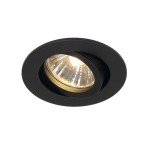 SLV 1001980 NEW TRIA 68 Indoor Deckeneinbauleuchte QPAR51 schwarz 50W 