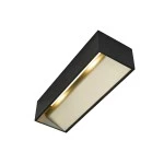 SLV 1002842 LOGS IN L Indoor LED Wandaufbauleuchte schwarz/messing 3000 K TRIAC dimmbar 