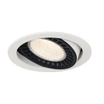 SLV 1003302 SUPROS Indoor LED Deckeneinbauleuchte weiß rund 3000K 60° CRI90 3380lm 