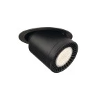 SLV 1003307 SUPROS Indoor LED Deckeneinbauleuchte schwarz rund 3000K 60° CRI90 2600lm 