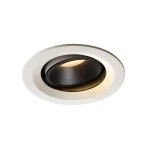 SLV 1003565 NUMINOS® MOVE M DL, Indoor LED Deckeneinbauleuchte weiß/schwarz 2700 K 20° dreh- und schwenkbar 